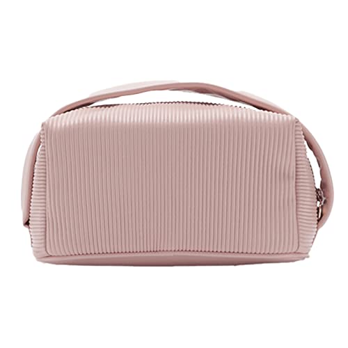 HUANIZI Kulturbeutel mit großer Kapazität, Reise-Kulturbeutel, Kosmetiktasche, tragbare Toast-Make-up-Tasche, multifunktionale Aufbewahrungstasche für Damen und Mädchen, Pink, Medium von HUANIZI