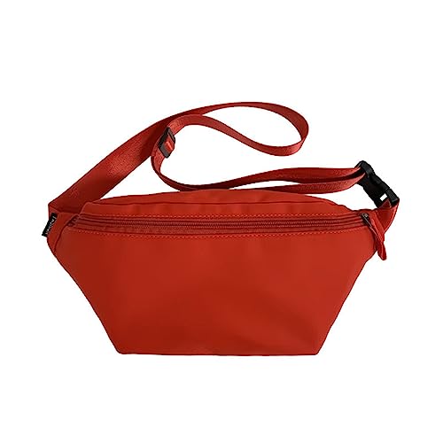 HUANIZI Lässige Hüfttasche, Hüfttasche, Street-Style, Damen-Gürteltaschen, große Kapazität, Nylon-Schultertaschen, Crossbody-Tasche, R, 35x3x17cm von HUANIZI