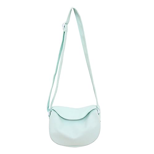 HUANIZI Modische Tasche, Knödeltasche, Schultertaschen für Mädchen, Frauen, Halbmond-Taschen, Damen-Geldbörse, Crossbody-Tasche, einfarbig, trendige Tasche, Blau, 10x22x18cm von HUANIZI