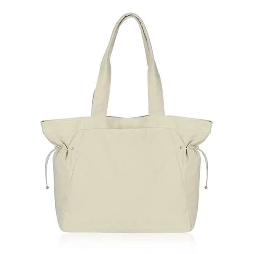 HUANIZI Side-Cinch Shopper Turnbeutel Leichte Schultertasche Reisetasche für Damen Handtasche Einkaufstasche, Beige, AS THE PIC SHOW von HUANIZI