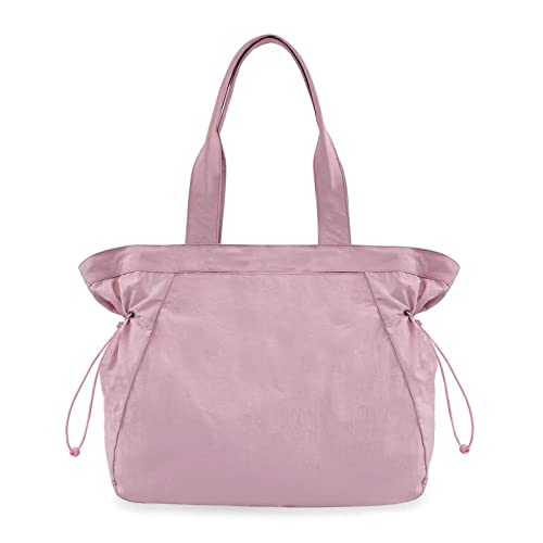 HUANIZI Side-Cinch Shopper Turnbeutel Leichte Schultertasche Reisetasche für Damen Handtasche Einkaufstasche, Pink, AS THE PIC SHOW von HUANIZI