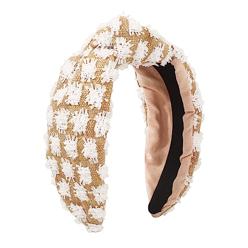 HUANIZI Stoff-Stirnband für Damen mit Knoten, zarte Stirnbänder, Anti-Rutsch-Stirnbänder, süße Haarbänder, Yoga-Zubehör von HUANIZI