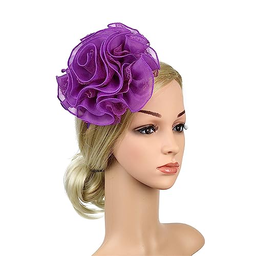 HUANIZI Übergroße Blumen-Form-Stirnbänder für Damen und Mädchen, Haarband für Bankett, Mehrzweck-Haarband zum Fotografieren von HUANIZI
