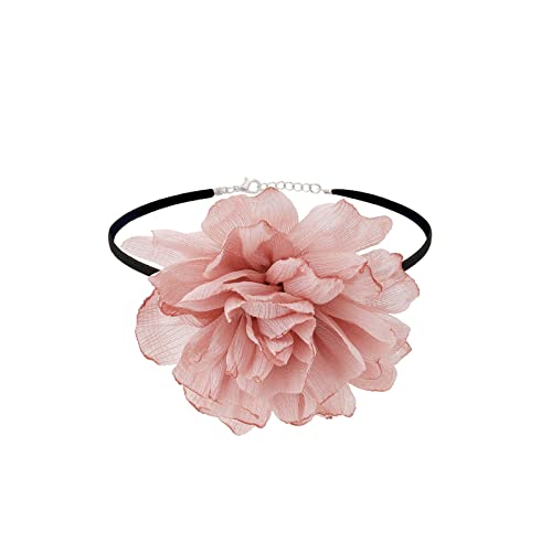 HUANIZI Übertriebene Choker-Kette, zarte Halskette, Blumen-Halsketten, Damenschmuck, Blumenhalsband, Halskette, Geschenk von HUANIZI