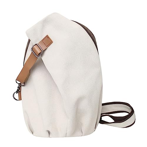 HUANIZI Vintage Brusttasche Crossbody Pack Anti Diebstahl Schultertasche Sling Bags Casual Satchel Bag für Damen Herren, Beige, 23x11x34cm von HUANIZI