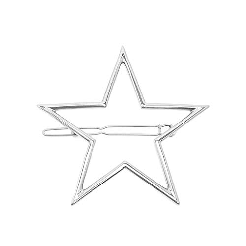 Haarspange mit großem Stern aus Metalllegierung, für Damen und Mädchen, poliert von HUANIZI
