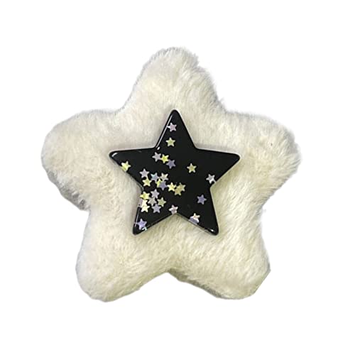 Niedliche Stern-Haarnadeln für Damen, Plüsch, Y2k, niedliche Stern-Haarspange für Frauen von HUANIZI