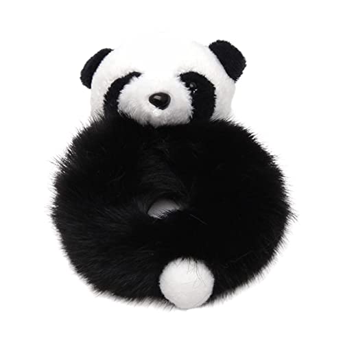 Niedlicher Panda-Haargummi, Cartoon-Tier-Pferdeschwanz-Halter für Kleinkinder, Mädchen, Teenager, schönes Haargummi, Zubehör für Panda von HUANIZI