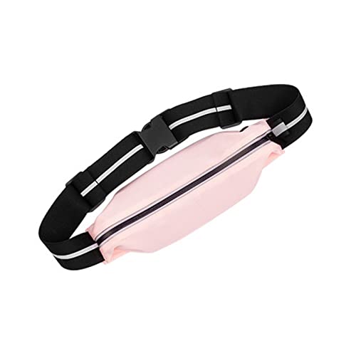 Sport-/Laufgürteltasche, lässig, solider Reißverschluss, elastisch, reflektierend, Handytasche, Freizeit, Sporttasche für Damen und Herren, Pink, AS THE PIC SHOW von HUANIZI