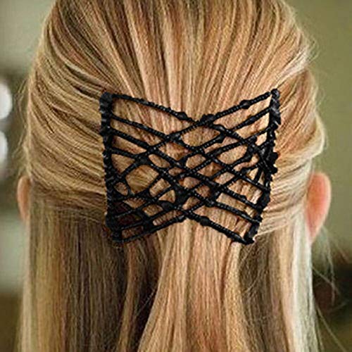 Haarperlen Doppel Frauen Kämme Haarnadeln elastischer Slide Metal Headband Herbst Dinge für Frauen von HUANLE