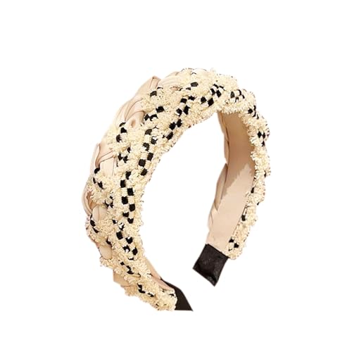 1 Stück Kristallverzierte Stirnbänder Breites Strass-Haarband Bling Diamant-Haarbänder Rutschfeste Perlen-Stirnbänder für Frauen von HUANMAYE