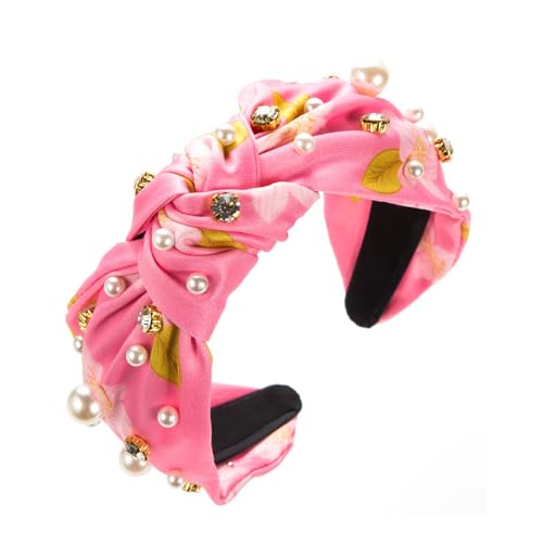 1Pcs Kristall Strass Stirnbänder Samt gepolstert breite Kopfbedeckung Diamant Perlen Bling Haarbänder für Frauen Mädchen täglich tragen Party Hochzeit Haarschmuck von HUANMAYE