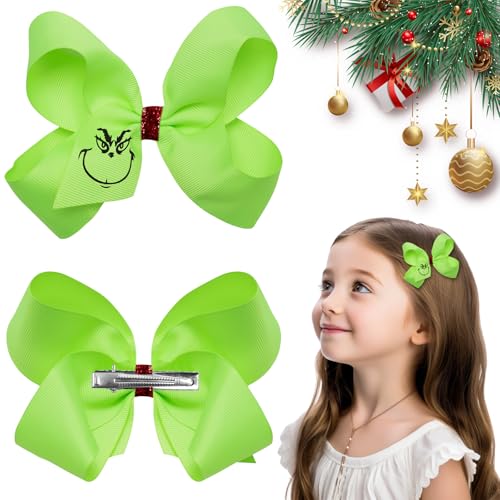 HUARYEN Weihnachts Haarschmuck 2 Stück Weihnachts Haarklammern Weihnachten Haarschmuck Weihnachts Haarspangen Haarklammern Weihnachts Deko Haarspange für Kinder Mädchen Grün HUARYEN Weihnachts Haarschmuck 2 Stück Weihnachts Haarklammern Weihnachten Haarschmuck Weihnachts Haarspangen Haarklammern Weihnachts Deko Haarspange für Kinder Mädchen Grün von HUARYEN