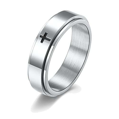 HUASAI Angstring für Frauen Sorgenringe Fidget Band Ring Mond Sonne Stern Spinner Ringe für Mädchen Stressabbau Ringe für Meditation Anti-Angst Drehring, 9, Metall, Kein Edelstein HUASAI Angstring für Frauen Sorgenringe Fidget Band Ring Mond Sonne Stern Spinner Ringe für Mädchen Stressabbau Ringe für Meditation Anti-Angst Drehring, 9, Metall, Kein Edelstein von HUASAI