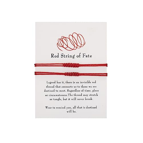 HUASAI Red String Bracelet for Protection Good Luck Adjustable String Bracelets 7 Knots Bracelet Protection Gifts for Women von HUASAI
