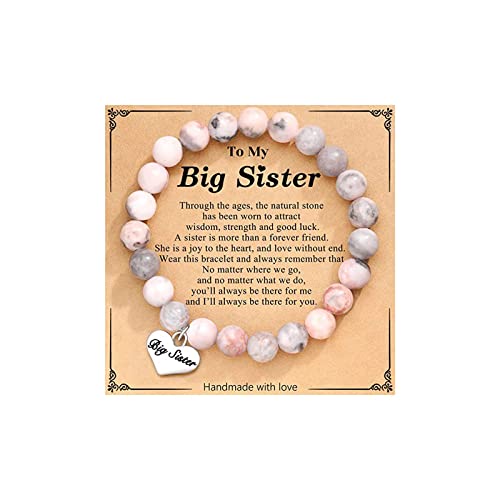 HUASAI Sister Bracelet Bonus Sister Bracelet Gifts for Women Friendship Bestie Promise Bracelet Natural Stone Beaded Bracelet Gifts… von HUASAI