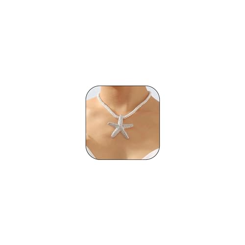 HUASAI Starfish-Ohrringe Gold Sommer Accessoires für Frauen 2024 3D Stern-Ohrringe für Strandurlaub von HUASAI
