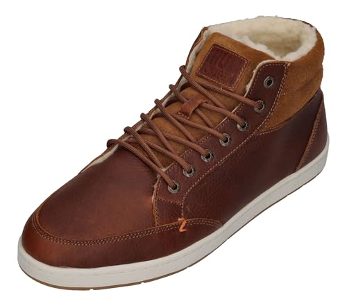 HUB Footwear gefütterte Herren Sneakers Mark Cognac, Größe:44 EU von HUB