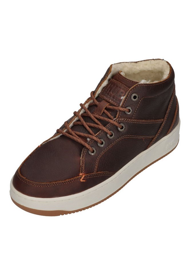 HUB KINGSTON 2.1 WOOL Sneaker Cognac Off White Dark Gum von HUB