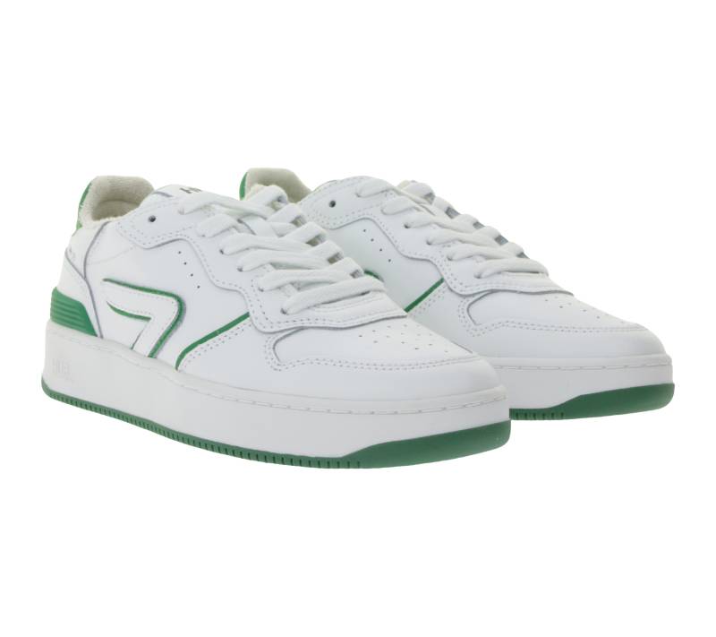 HUB Smash L31 Damen Sneaker mit Terry-Fütterung Echtleder-Schuhe W5008L31-L10-896 Weiß/Grün HUB Smash L31 Damen Sneaker mit Terry-Fütterung Echtleder-Schuhe W5008L31-L10-896 Weiß/Grün von HUB