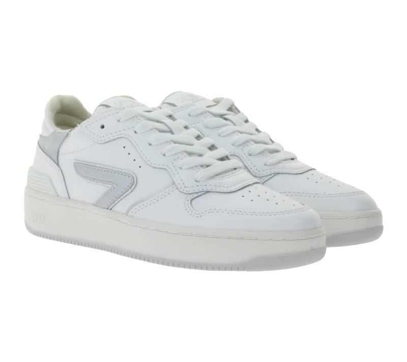 HUB Smash L31 Damen Sneaker mit Terry-Fütterung Echtleder-Schuhe W5008L31-L10-945 Weiß/Silber HUB Smash L31 Damen Sneaker mit Terry-Fütterung Echtleder-Schuhe W5008L31-L10-945 Weiß/Silber von HUB