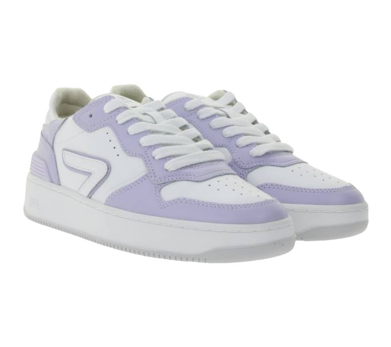 HUB Smash L31 Damen Sneaker mit Terry-Fütterung Echtleder-Schuhe W5008L31-L10-948 Weiß/Lila HUB Smash L31 Damen Sneaker mit Terry-Fütterung Echtleder-Schuhe W5008L31-L10-948 Weiß/Lila von HUB
