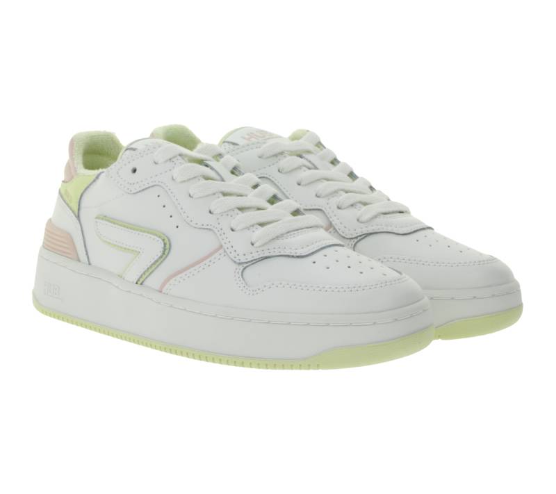 HUB Smash L31 Damen Sneaker mit Terry-Fütterung Echtleder-Schuhe W5008L31-L10-A21 Weiß/Rosa HUB Smash L31 Damen Sneaker mit Terry-Fütterung Echtleder-Schuhe W5008L31-L10-A21 Weiß/Rosa von HUB