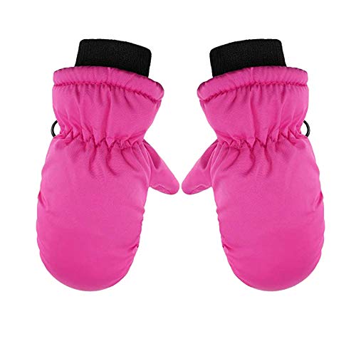 HUBA Kinder Handschuhe Winter Fäustlinge Cartoon Niedliche Thermische Fausthandschuhe Outdoor Warm Skihandschuhe Wasserdichte für Jungen Mädchen(3-5 Jahre) von HUBA