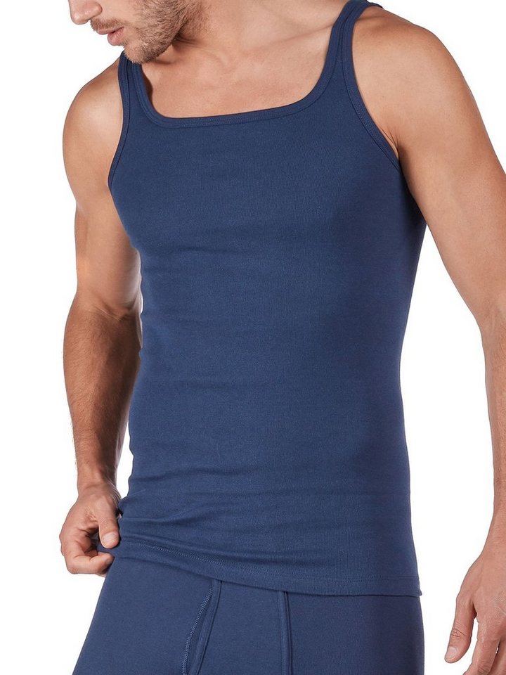 HUBER Achselhemd Herren Achselshirt Cotton Fine Rib (Stück, 1-St) - von HUBER