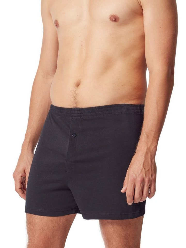 HUBER Boxershorts Herren Boxer Shorts hautnah Jerseyboxer Selection (Stück, 1-St) gerader Beinausschnitt von HUBER