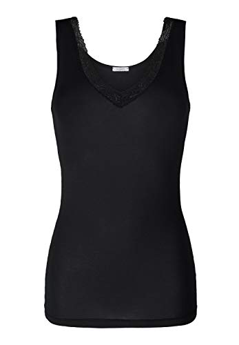 HUBER Damen Achselshirt Unterhemd, Schwarz (schwarz 7665), (Herstellergröße:38) von HUBER