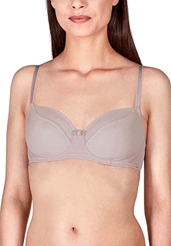 HUBER Damen Body Essentials Bügel-BH, Silber (Light Taupe 0636), 75D(Herstellergröße: 75 D) von HUBER