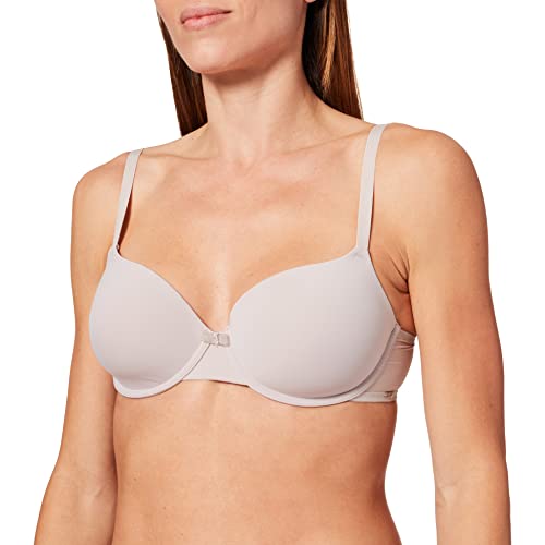 Huber Damen Schalen Bügelloser BH, Silber (Light Taupe 0636), 85C(Herstellergröße: 85 C) von HUBER