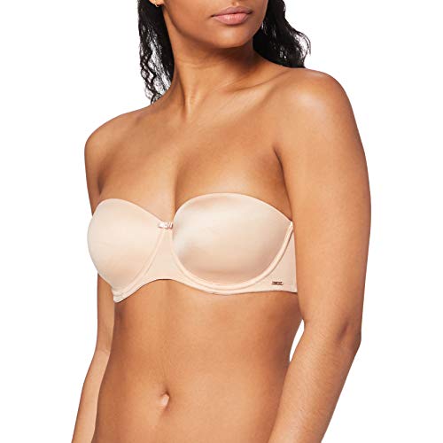 Huber Damen Bra Selection Bandeau BH Beige (Nude 010719), 85C (Herstellergröße: 85) von HUBER