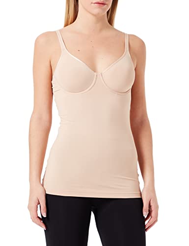 Huber Damen BH Hemd Unterhemd, Beige (Nude 0719), 38 (Herstellergröße: 75B) von HUBER