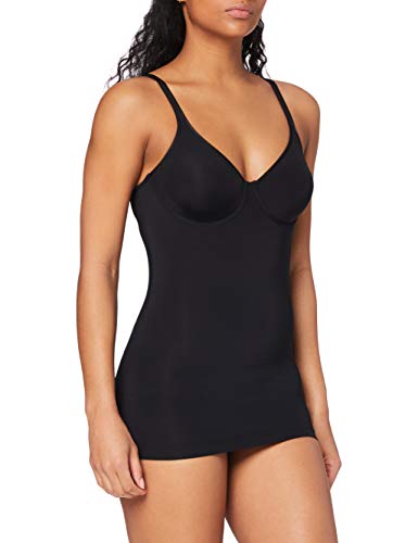 HUBER Damen Fine Touch BH Hemd Unterhemd, per Pack Schwarz (schwarz 7664), No Aplica (Herstellergröße: 80C) von HUBER