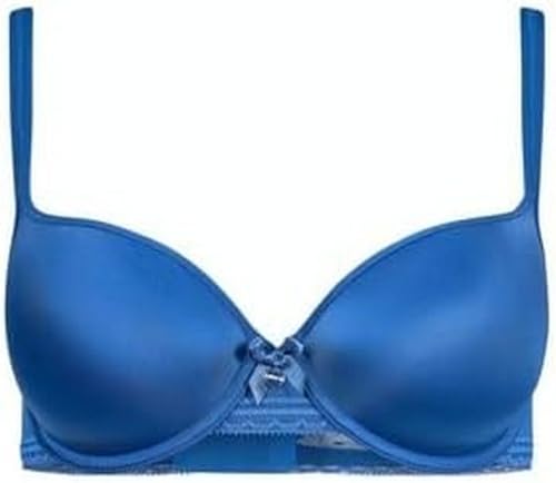 HUBER Damen Hautnah Micro Dots Geformter BH, Sailer Blue, 75E EU von HUBER