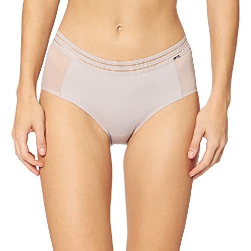 HUBER Damen Huber Damen Body Essentials Damen Midi Taillenslip, Silber (Light Taupe 0636), 40 EU von HUBER