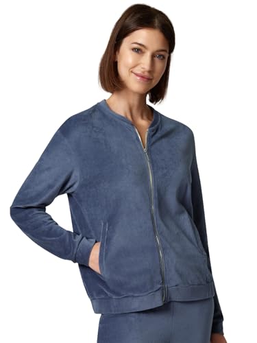 Huber Damen Lounge Jacke hautnah Night Basic Selection 010297 Gr. 40 in faded denim von Huber