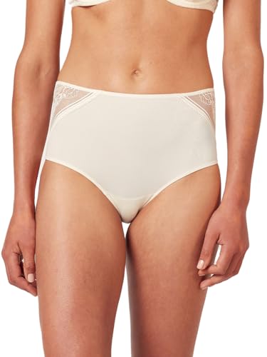 Huber Damen Maxi Slip hautnah Soft Floral Micro 010110 Gr. 42 in Whisper White von Huber