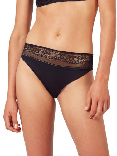 Huber Damen Rio Slip hautnah Soft Floral Micro 010109 Gr. 42 in Black von Huber