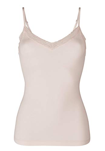 Huber Damen Spaghettishirt Unterhemd, Beige (Champagne 0624), (Herstellergröße:38) von HUBER