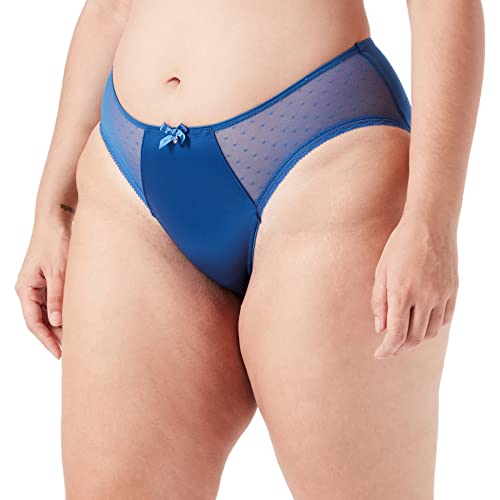 Huber Damen hautnah Micro Dots Slip, Sailer Blue, Standard von HUBER