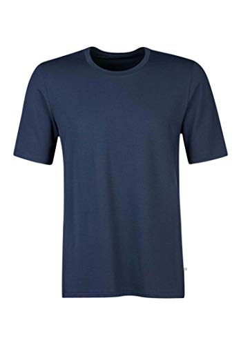 Huber Herren Shirt Kurzarm Schlafanzugoberteil, Blau (Tessimaglia Blue 0381), Large (Herstellergröße: L) von HUBER