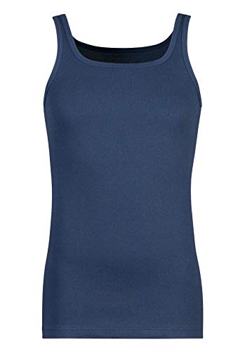 Huber Herren Achselshirt Unterhemd, Blau (Marine 0386), XXX-Large (Herstellergröße: 3XL) von HUBER