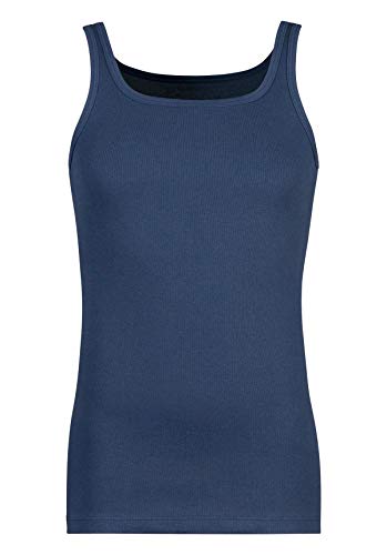HUBER Herren Achselshirt Unterhemd, Blau (Marine 0386), XXX-Large (Herstellergröße: 3XL) von HUBER