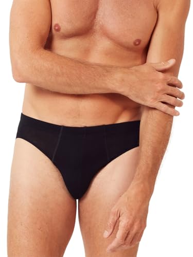 Huber Herren Brasil Slip hautnah Cool Lyocell Selection 110050 Gr. M in Black von Huber
