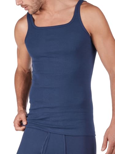 Huber Herren Achselshirt Unterhemd, Blau (Marine 0386), (Herstellergröße: XX-Large) von HUBER