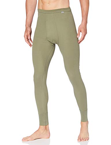 Huber Herren Pant lang mit Eingriff Hipster, Grün (Military 0545), Large (Herstellergröße: L) von HUBER