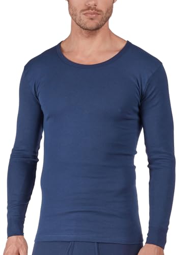 Huber Herren Shirt Langarm Unterhemd, Grün (Marine 0386), X-Large (Herstellergröße: XL) von HUBER